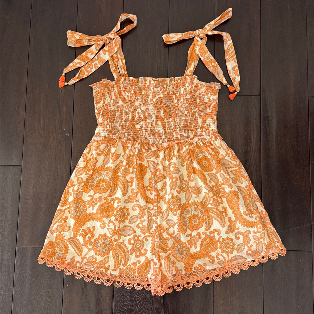 Zimmermann Girls Smocked Playsuit